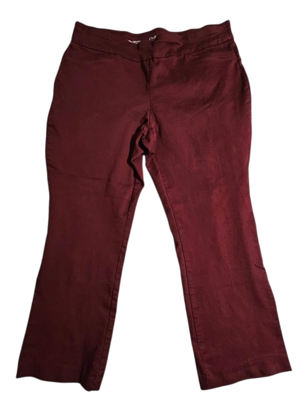 Croft & Barrow Women's Burgundy Stretch Dress Pants